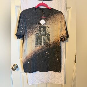 Black and Tan Graphic Ladies Shirt